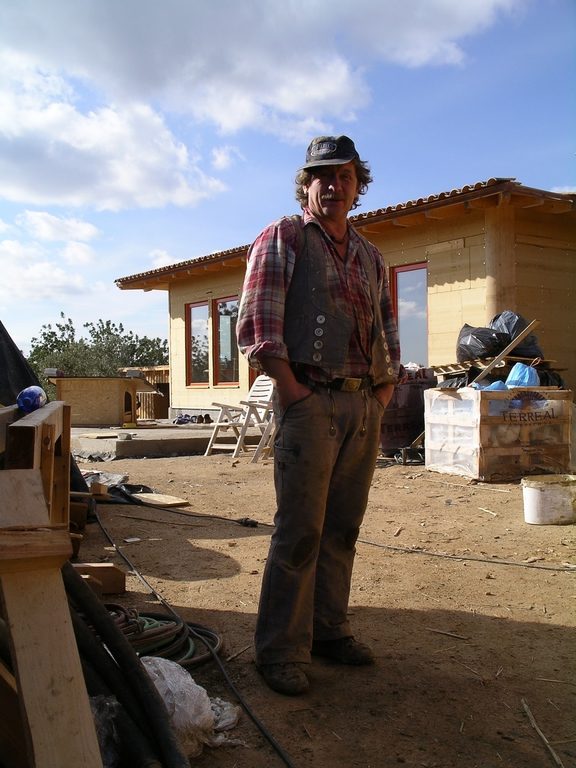 Waldemar Eider auf einer Baustelle
